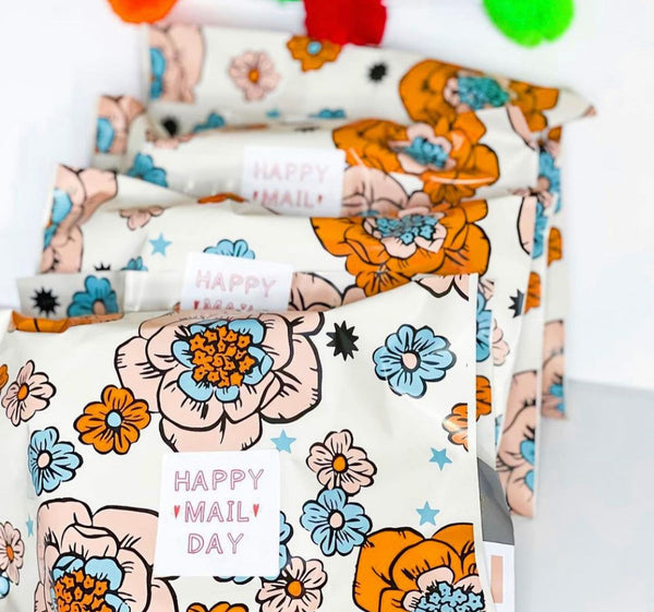 Retro Spring Floral Poly Mailer – Magical Mailers