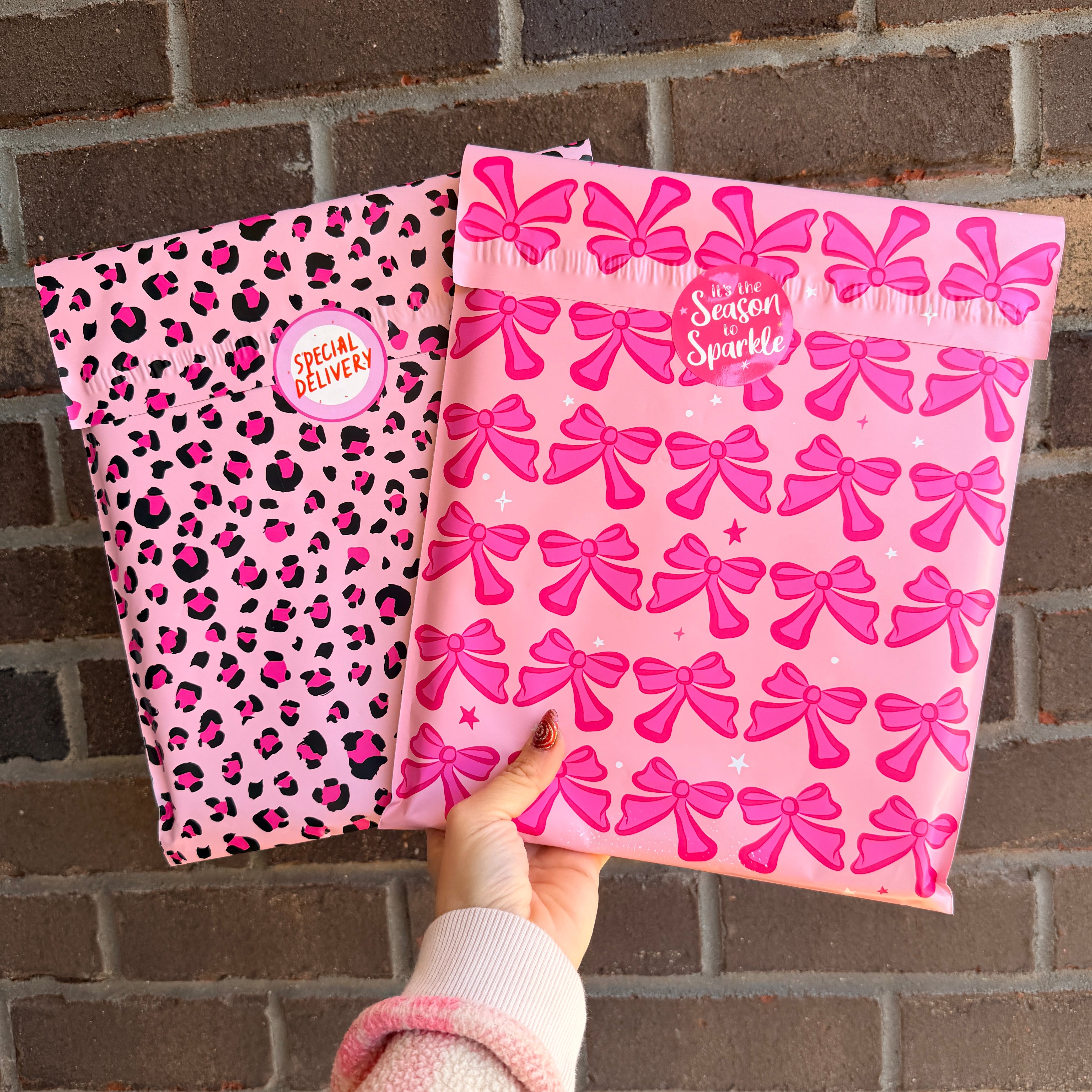 10x13" Pretty in Pink Poly Mailer