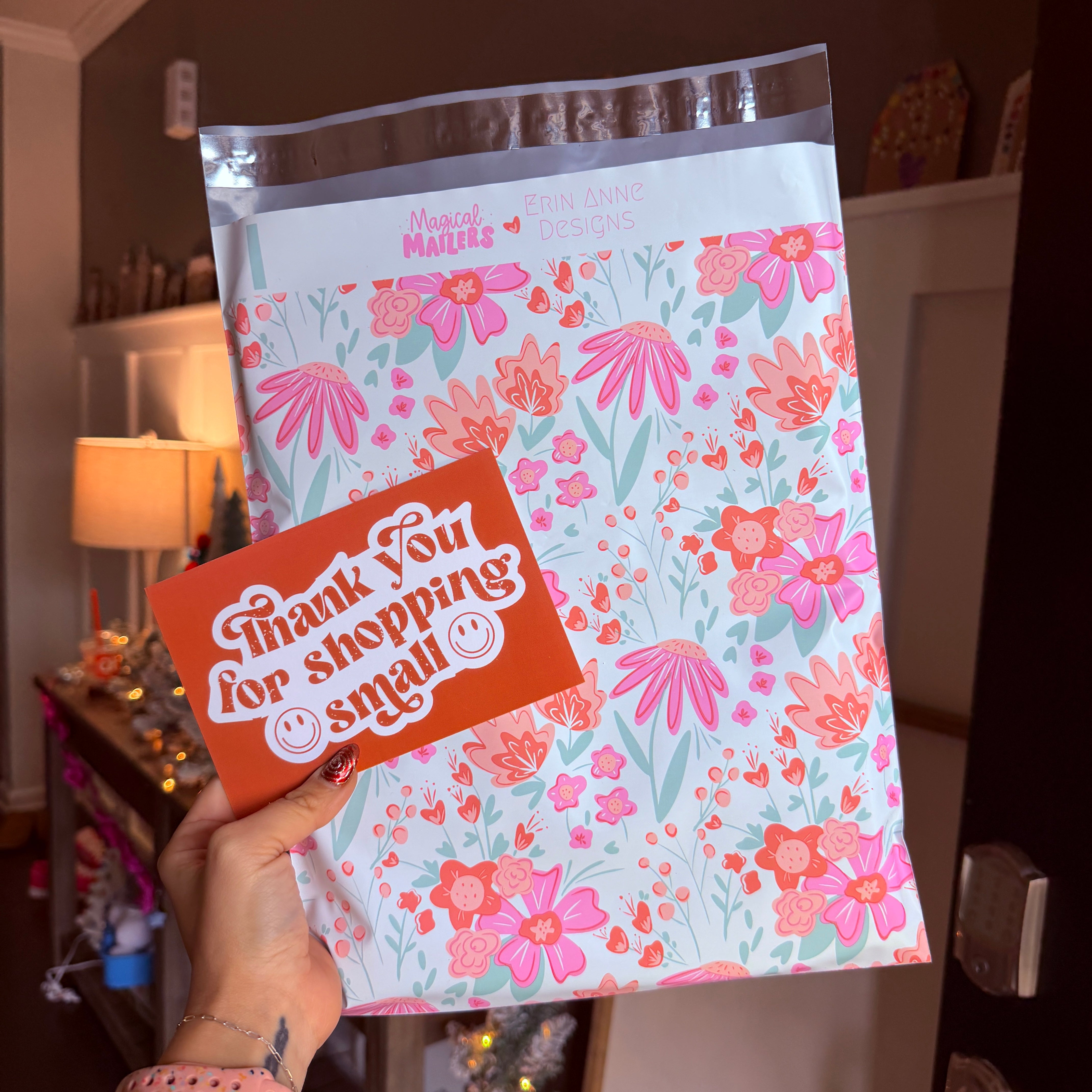 10x13" Blissful Floral Poly Mailer