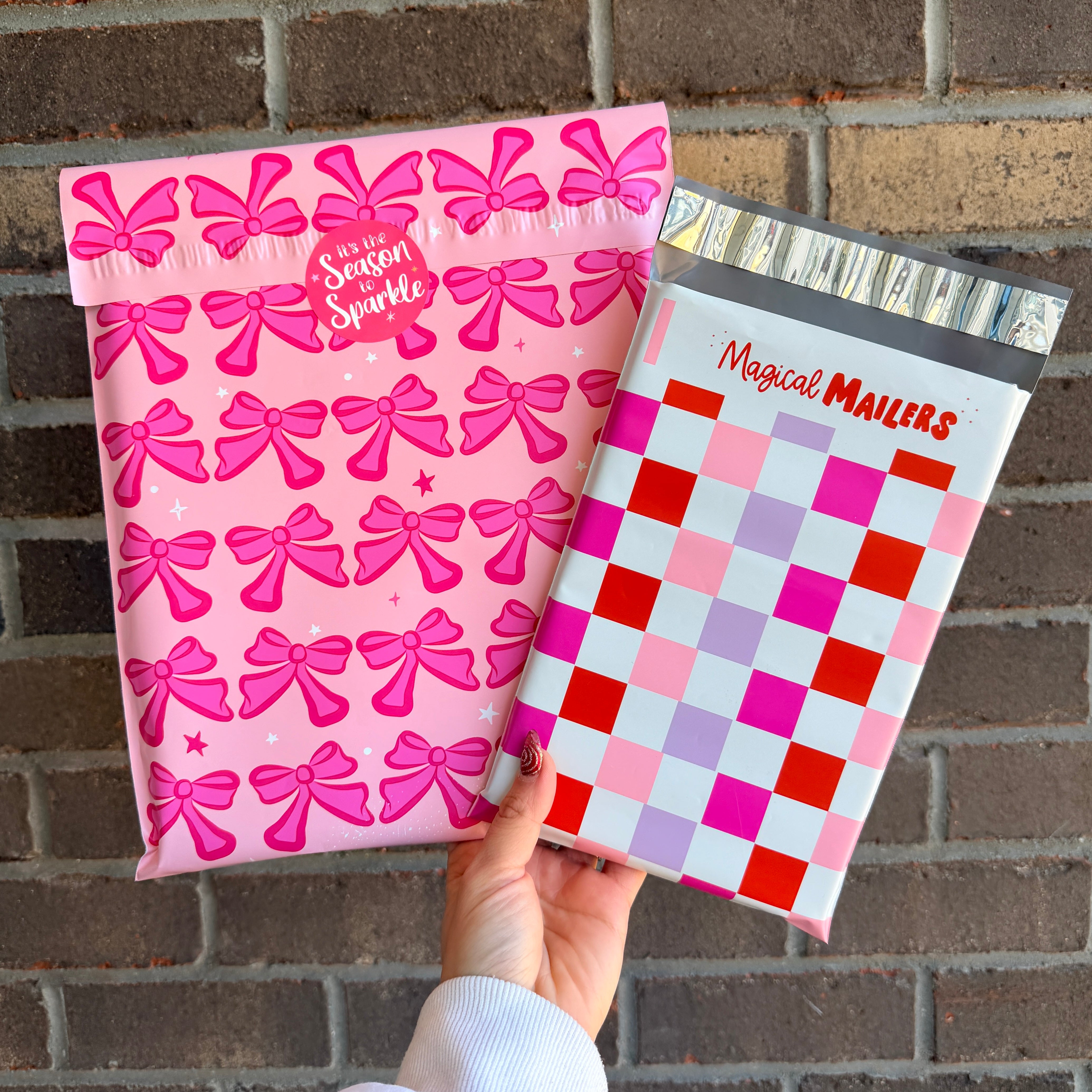 10x13" Pretty in Pink Poly Mailer