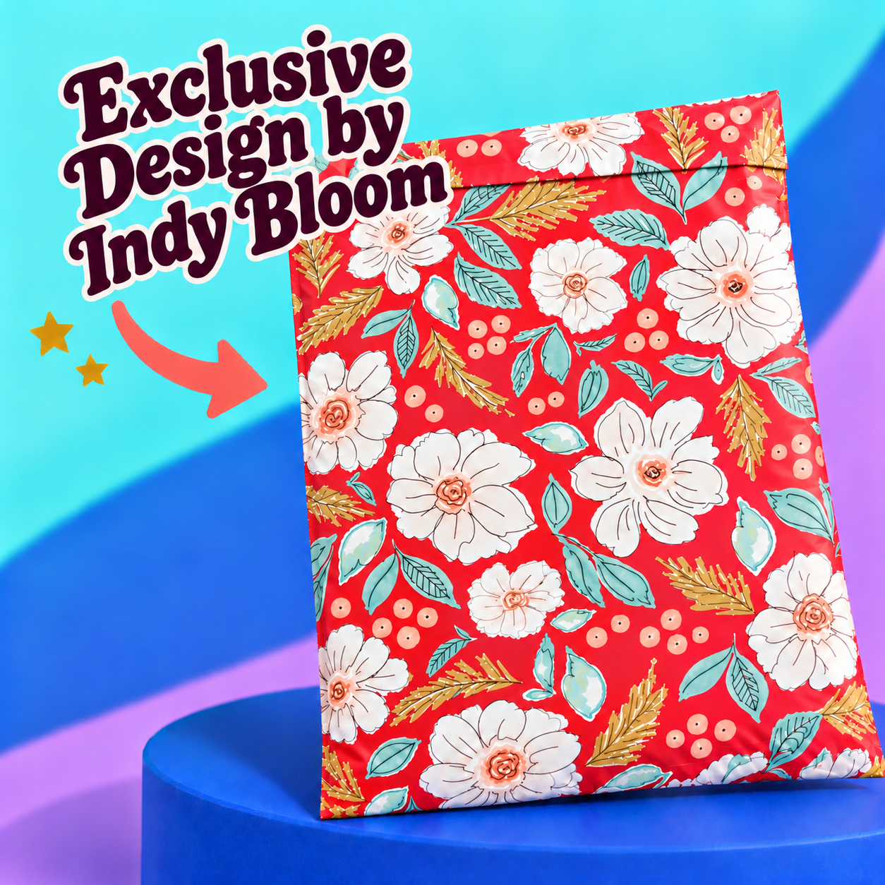 Indy Bloom Red Poly Mailer