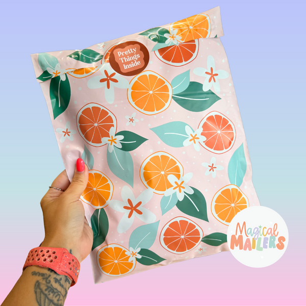 Citrus Bliss (Pink) Poly Mailer