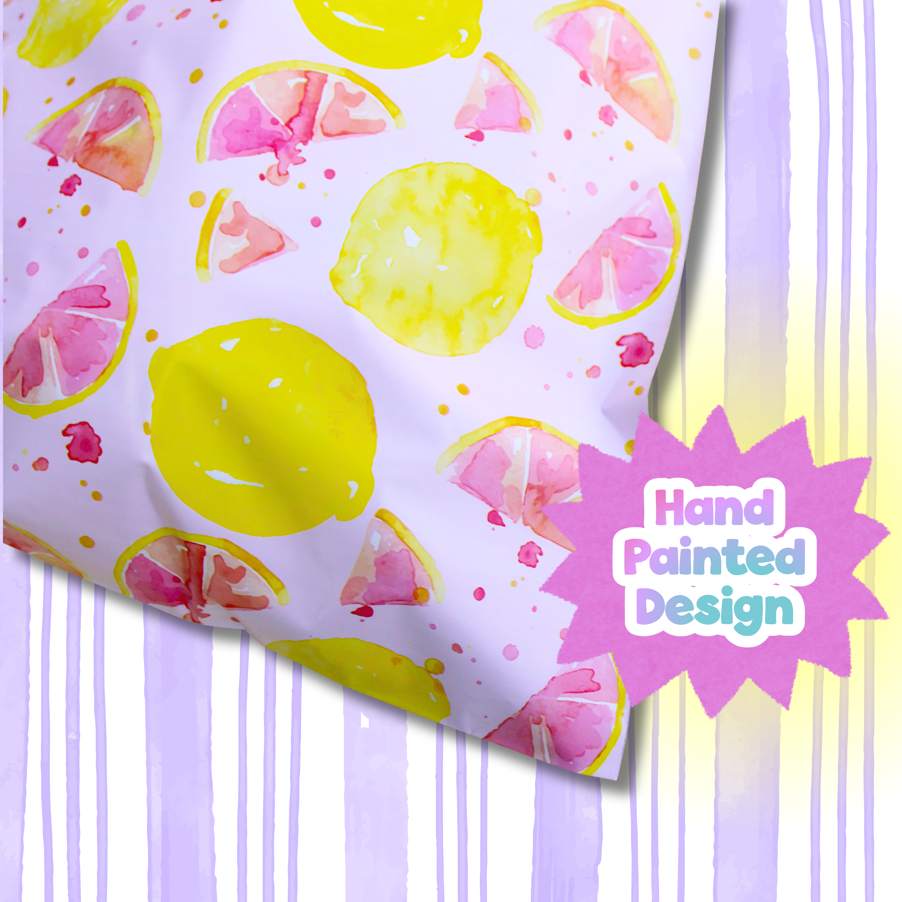6x9" Pink Lemonade Poly Mailer