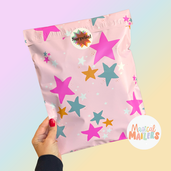 Pink Stardust Poly Mailer