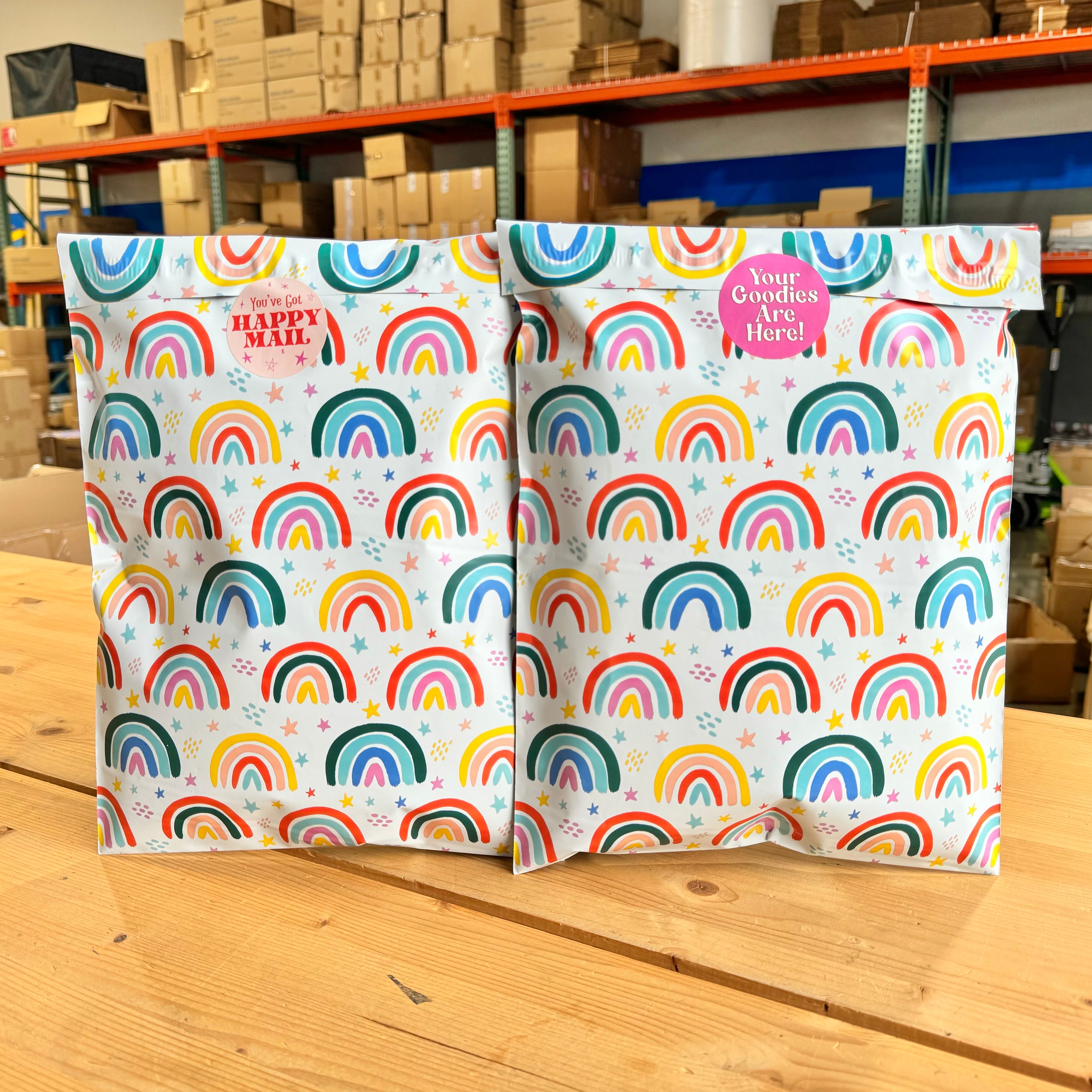 ⭐️IMPERFECT⭐️ 10 x 13" Poly Mailer - Rainbow Delight