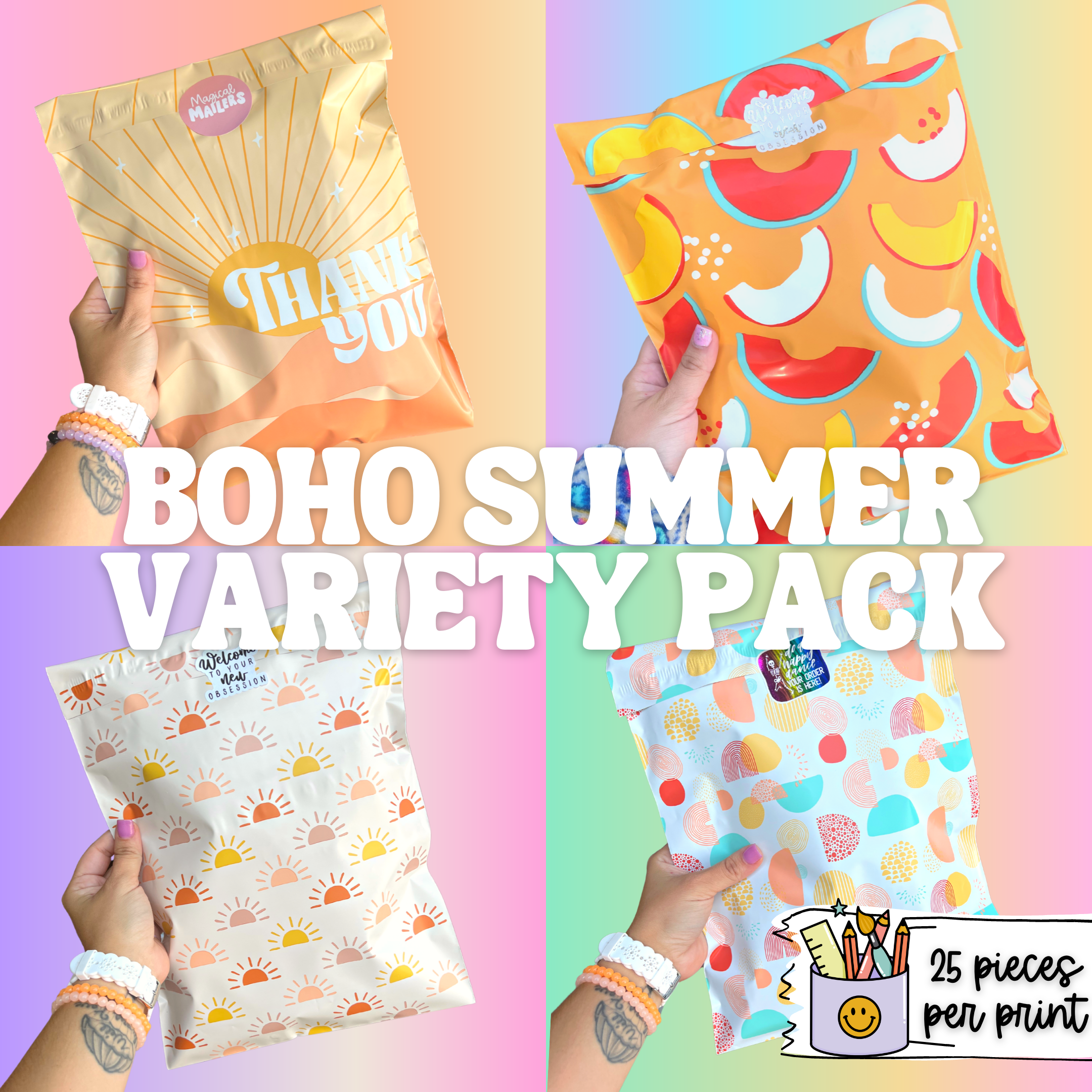 Boho Summer Variety Pack (100ct)