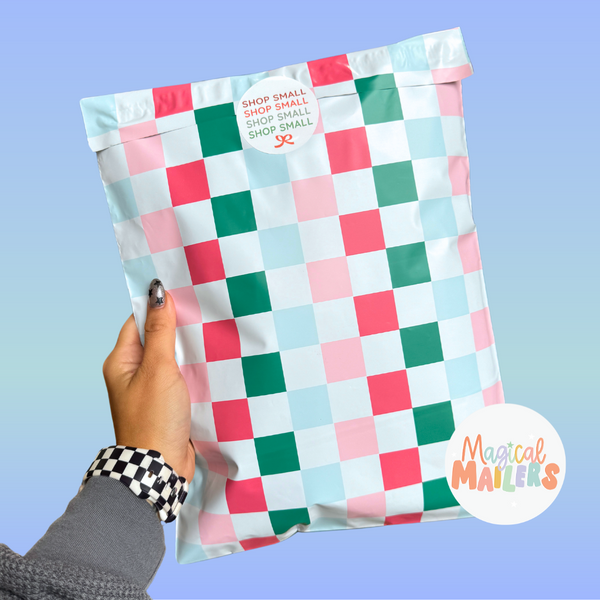 Winter Checkered Poly Mailer