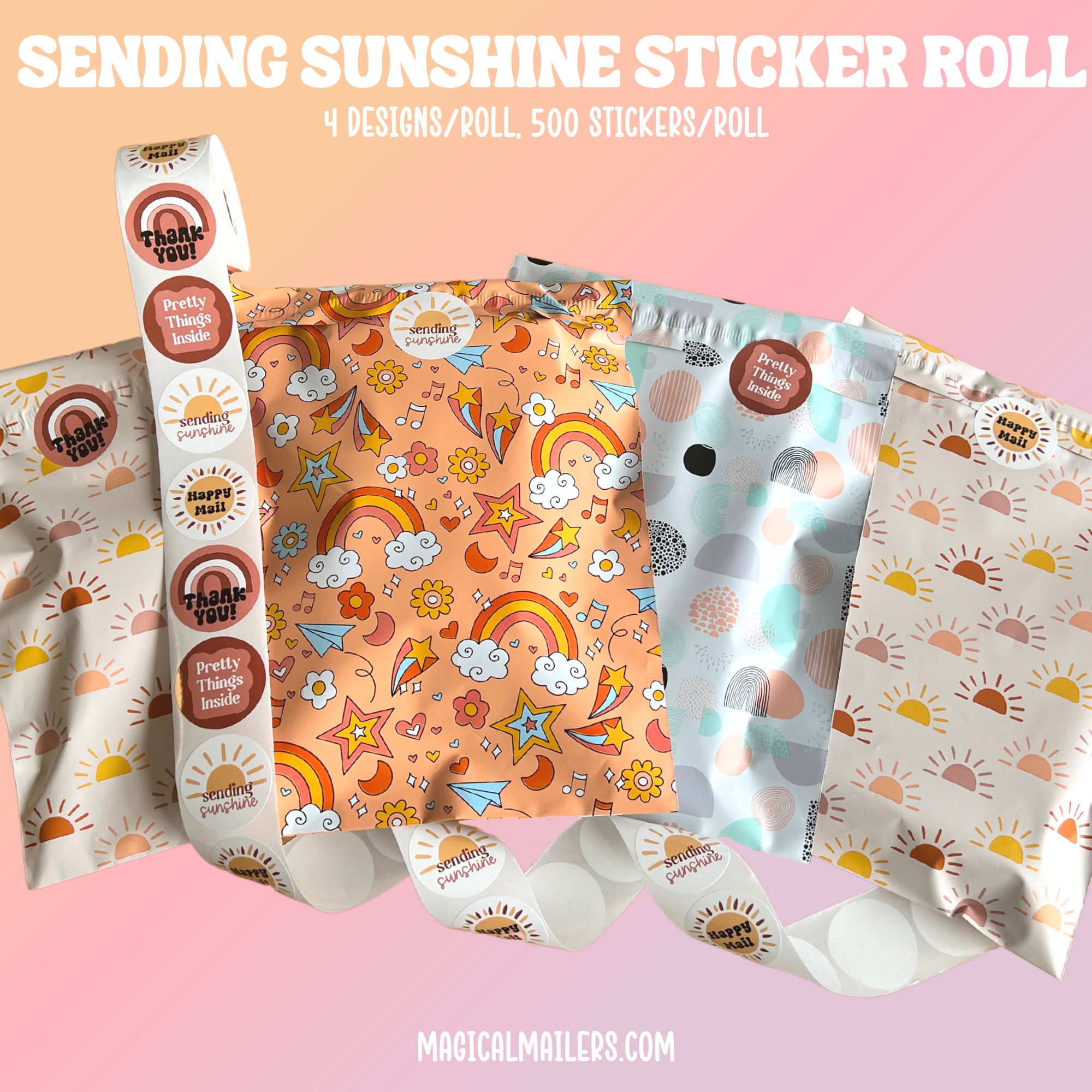 Sending Sunshine (TAN) Poly Mailer