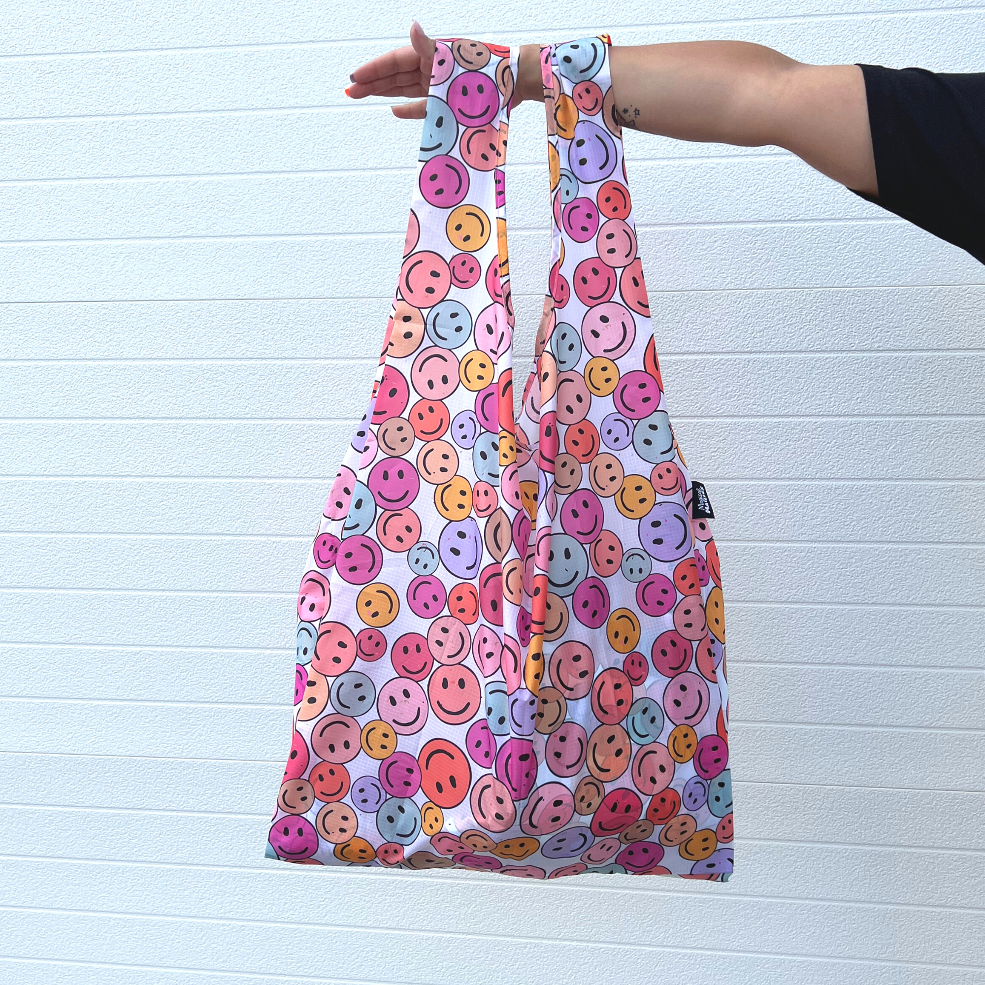 Be Happy Large Reusable Bag