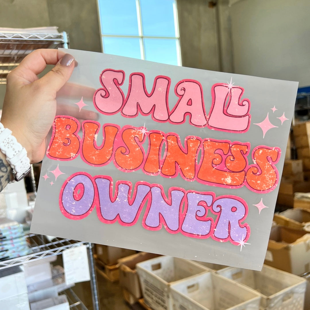 Small Business Owner DTF Transfer