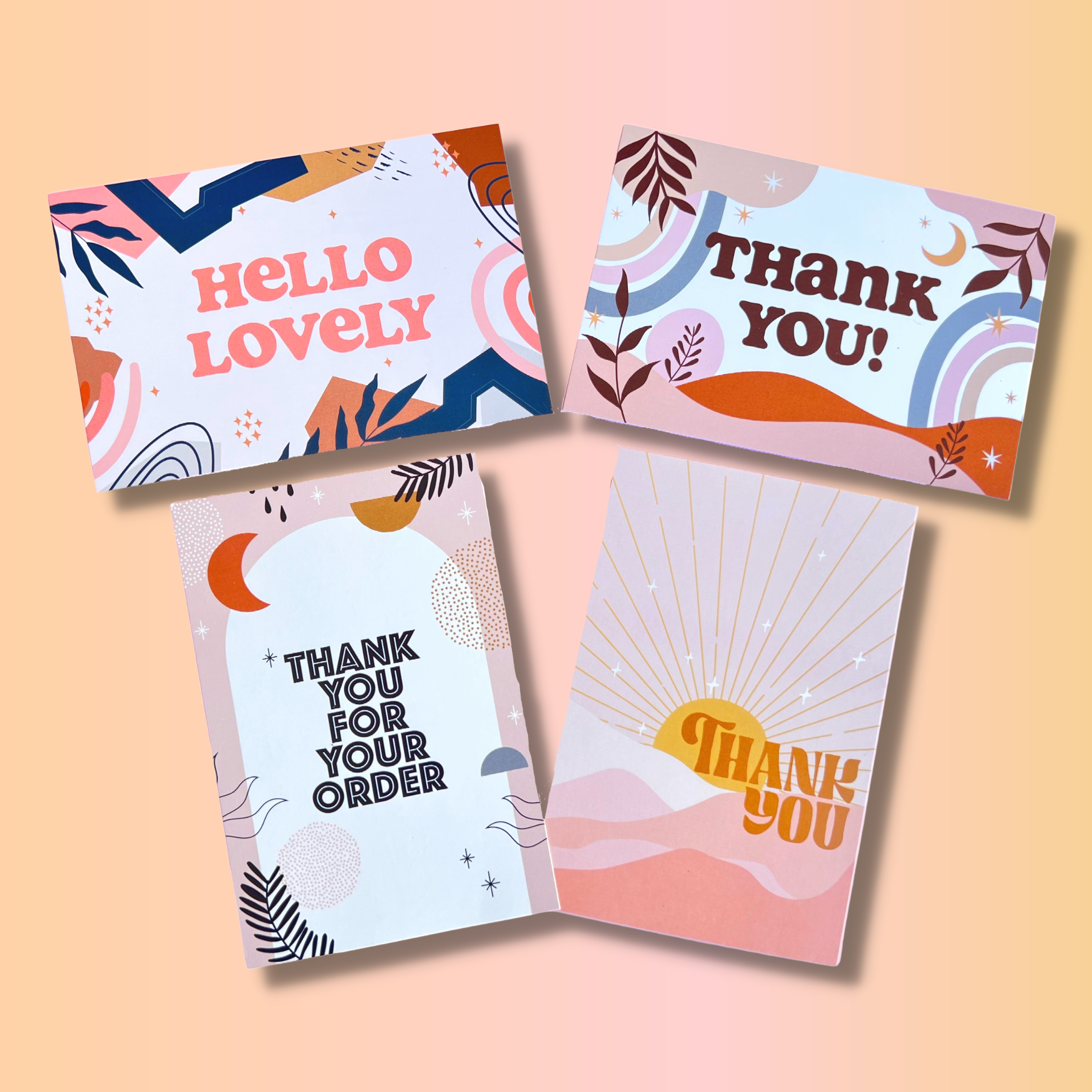Abstract Thank You Insert Card