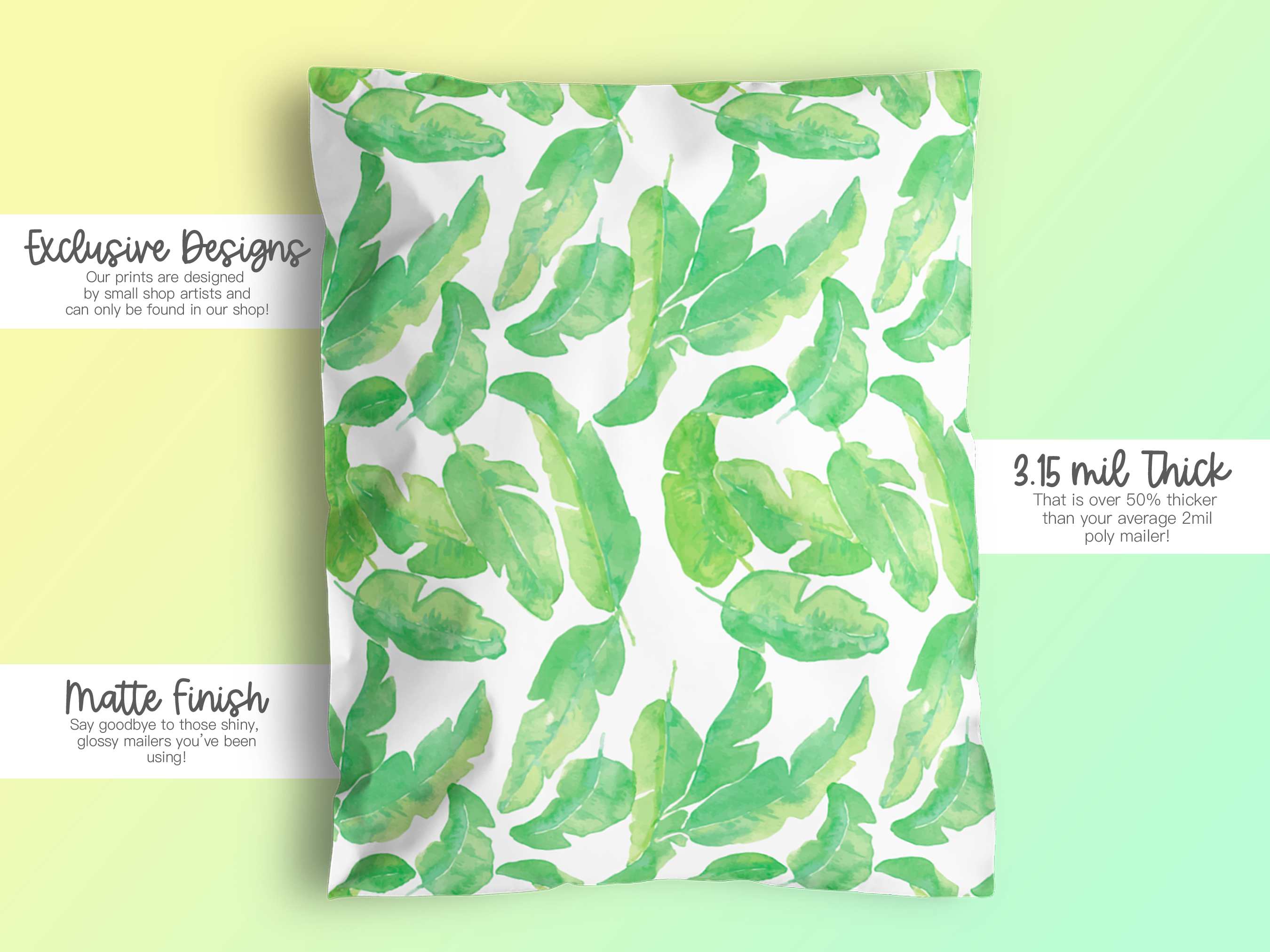 ⭐️IMPERFECT⭐️ Banana Leaf Poly Mailer - Magical Mailers