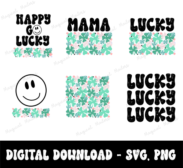 DIGITAL - Happy Go Lucky (6 Design Pack)