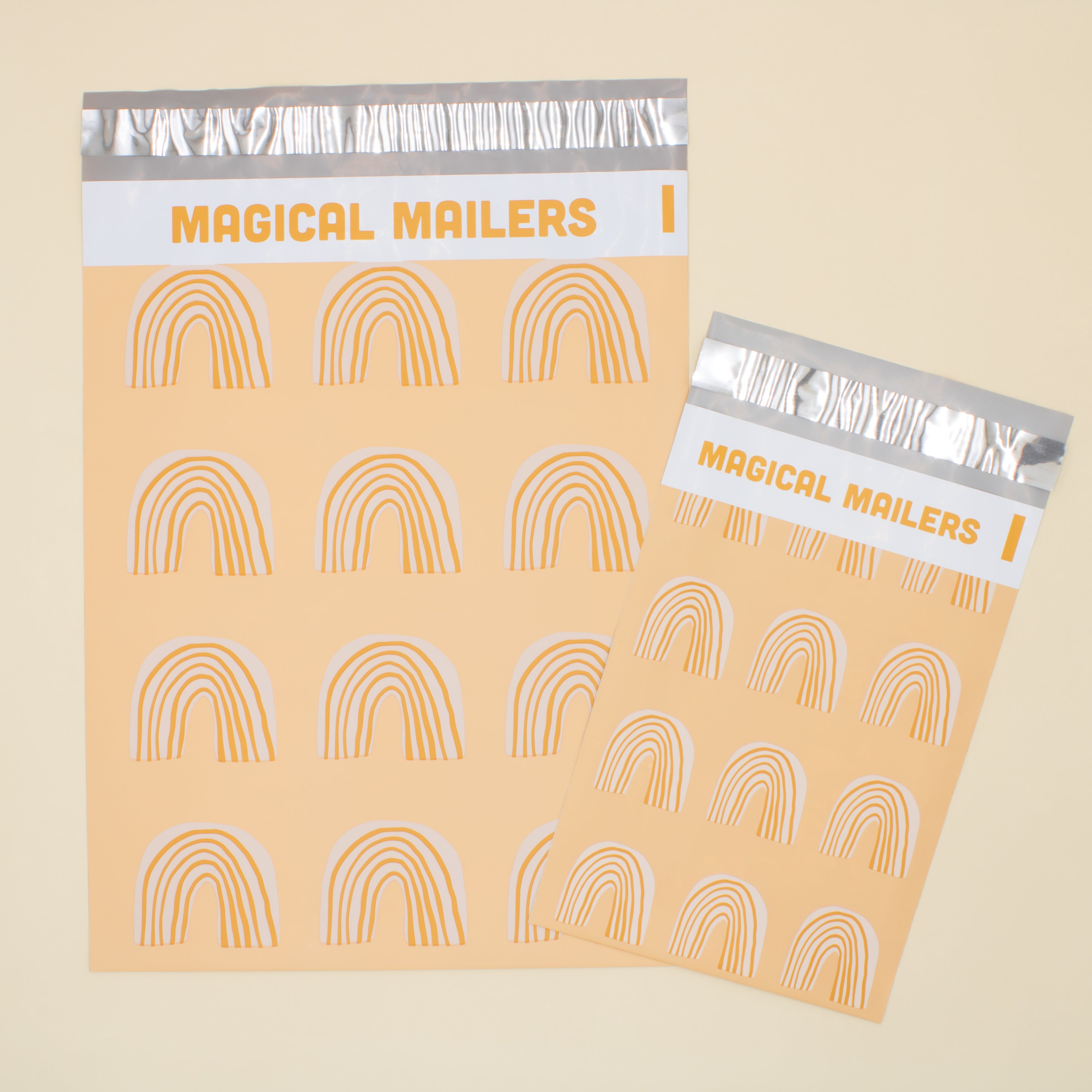 6 x 9" Poly Mailer - Over The Rainbow (ORANGE) - Magical Mailers
