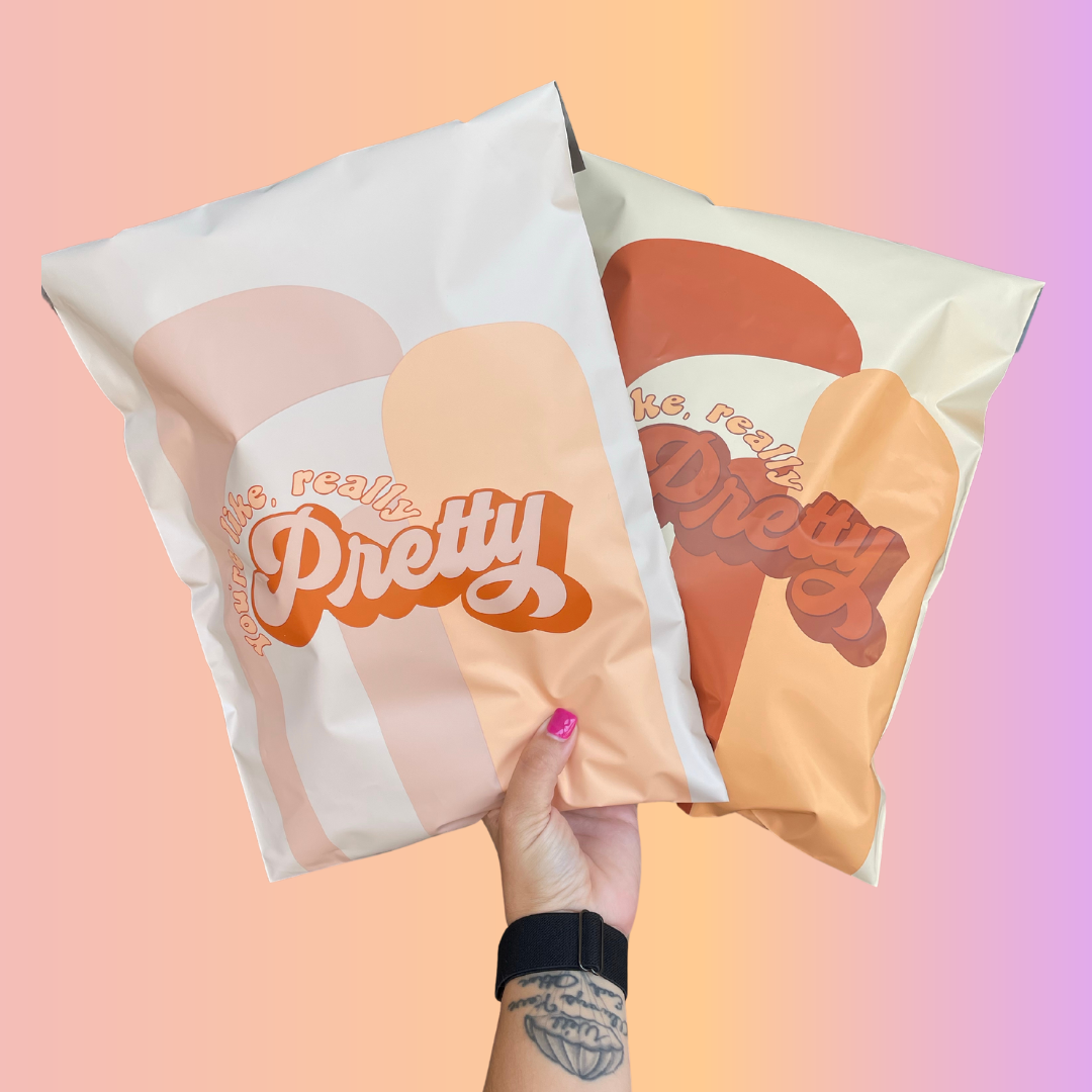 10x13 Poly Mailer - You're Really Pretty (TAN) - Magical Mailers
