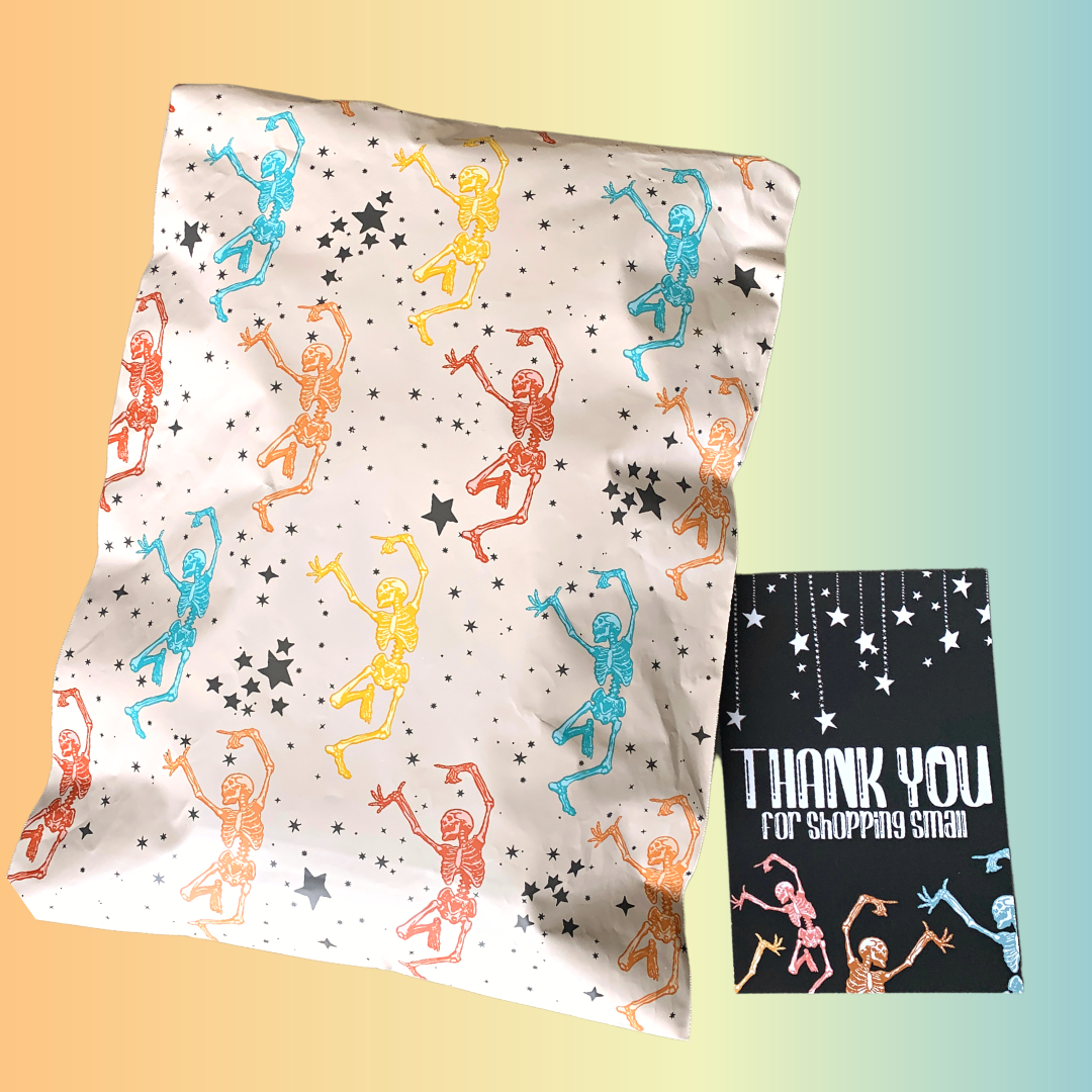 Dancing Skellies Poly Mailer - Magical Mailers