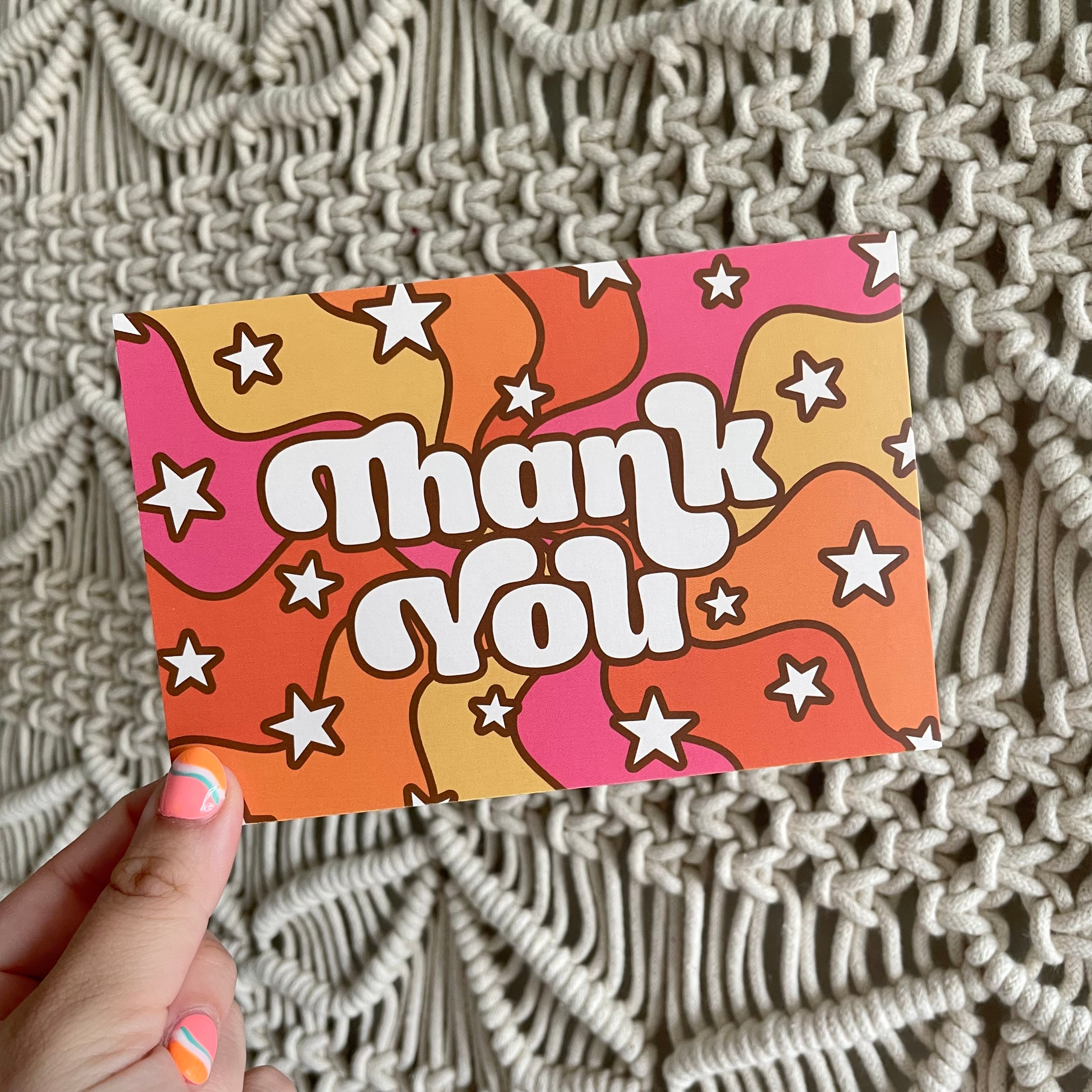 Retro Magic Thank you Insert Card - Magical Mailers