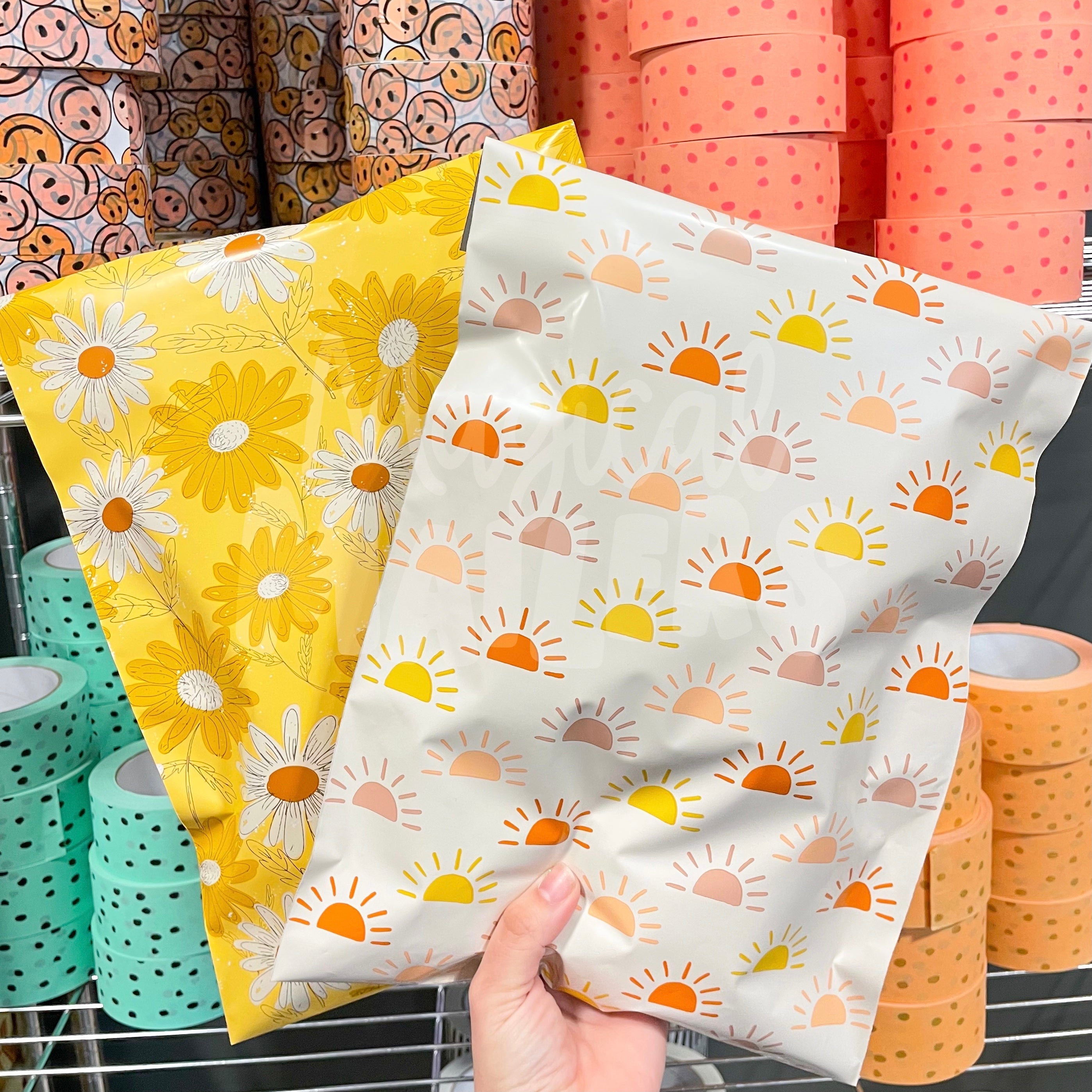 ⭐️IMPERFECT⭐️ Sending Sunshine (TAN) Poly Mailer - Magical Mailers