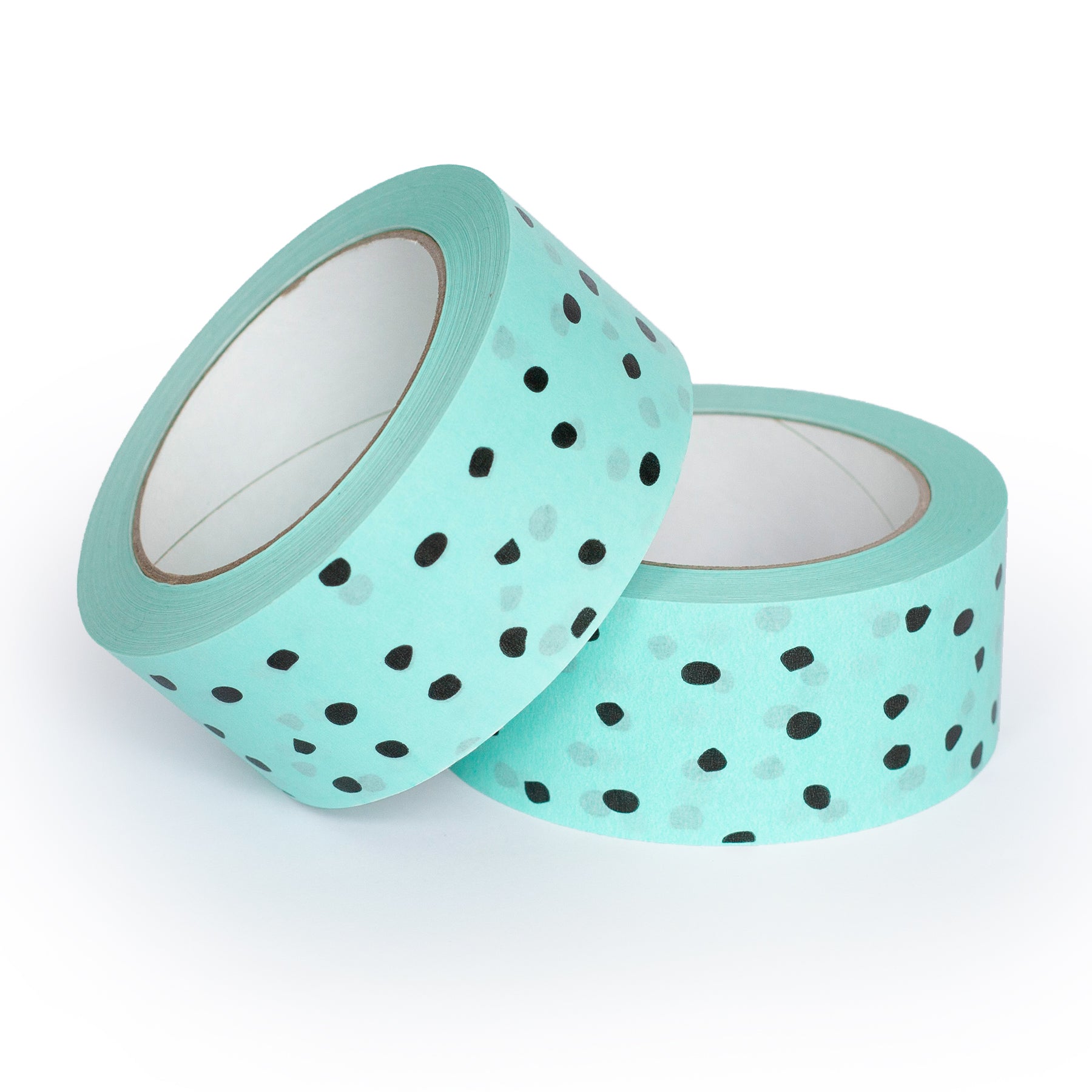 Paper Tape - Mint with Black Polka Dots - Magical Mailers