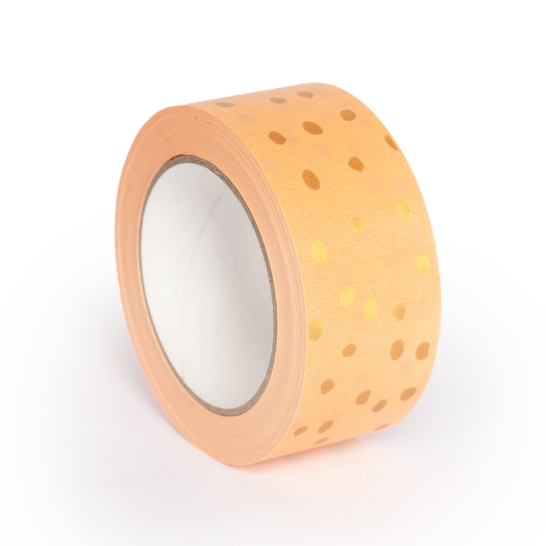 Paper Tape - Orange with Gold Polka Dots - Magical Mailers