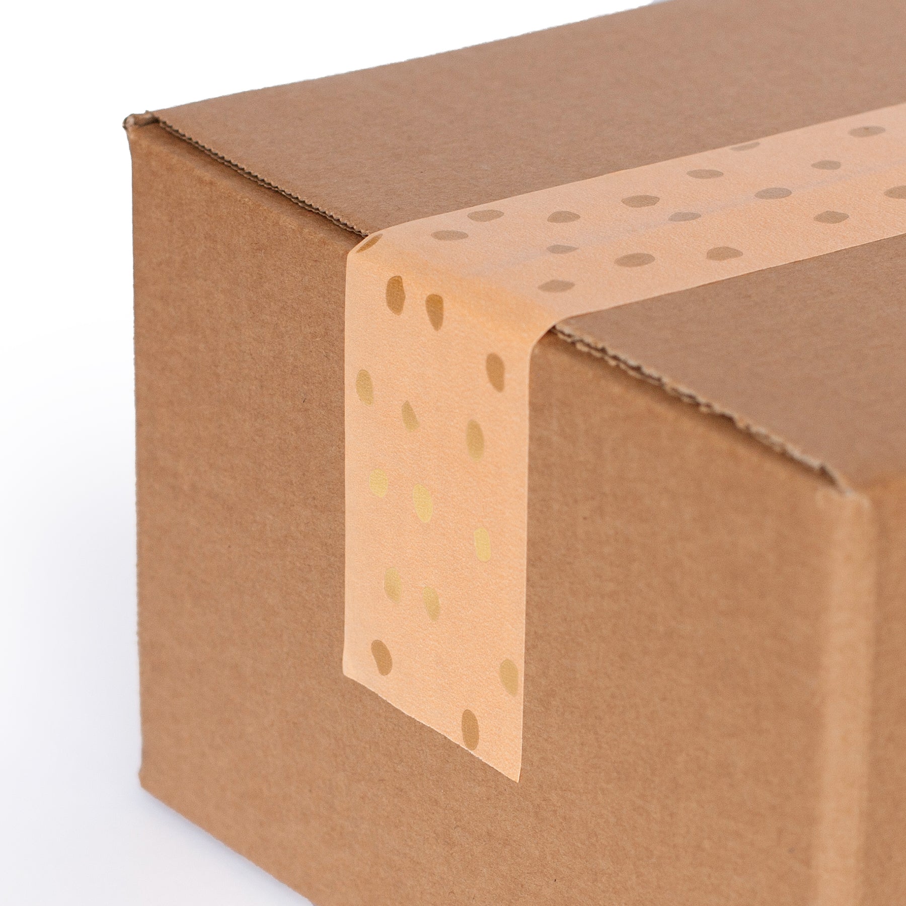 Paper Tape - Orange with Gold Polka Dots - Magical Mailers